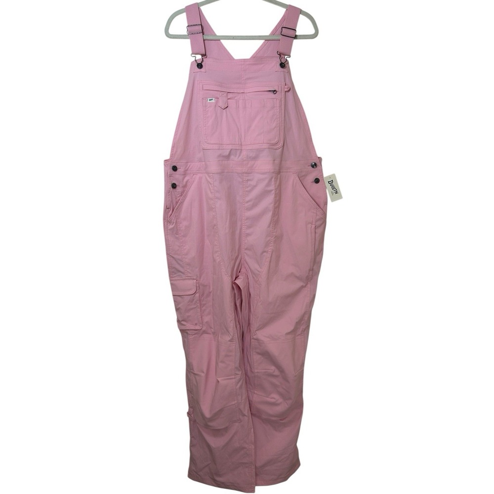 Duluth Trading Heirloom Gardening Bib Overalls Rare Candy Pink XL x 31 Outdoor - Picture 2 of 9